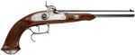 Adjustable Set Trigger. Walnut Stock. Satin Chrome Finish Action And Hooked Breech Octagon Barrel. 44Cal, 10.25".